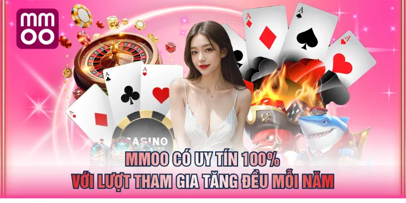 MMOO có uy tín 100% với lượt tham gia tăng đều mỗi năm